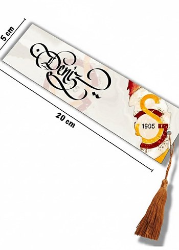 isme Özel çok şık püsküllü kitap ayracı - Görsel 10