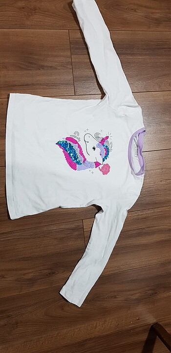 Unicorn uzun kollu penye tshirt