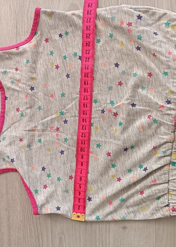 LC Waikiki Kız Çocuk Gri Yıldız Desenli Kolsuz Tulum