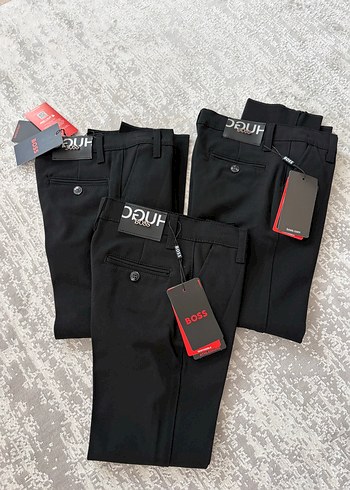Hugo Boss Siyah Duz Kesim Pantolon
