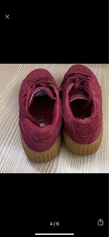 37 Beden bordo Renk Puma ayakkabı