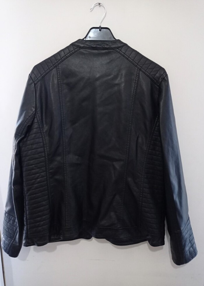 Deri Ceket Siyah  - Görsel 2