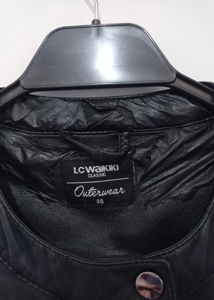 Deri Ceket Siyah  - Görsel 3