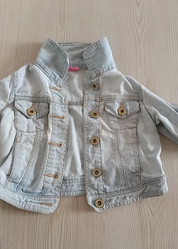 Kız Çocuk Düğmeli Denim Ceket kot ceket