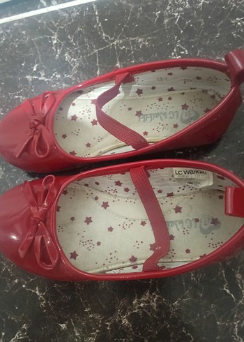 LCW 27 numara Kız Çocuk Parlak Kırmızı Babet - Görsel 2