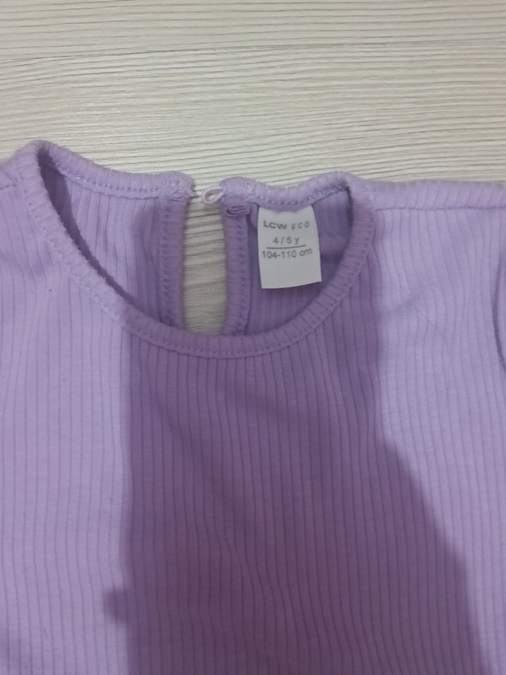 Bebek Kız İçin Mor Uzun Kollu Takım - Görsel 3