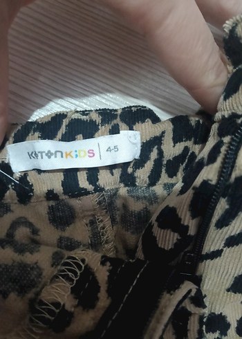 Kahverengi Leopar Desenli Mini Etek - Görsel 3