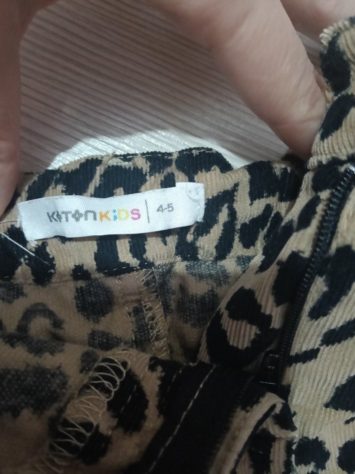 Kahverengi Leopar Desenli Mini Etek - Görsel 3