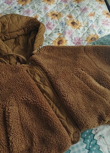 Peluş mont krop