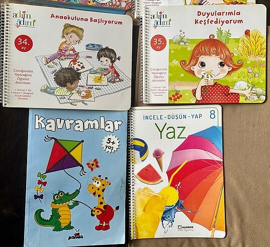 Beden Adım adım Okul öncesi eğitici kitaplar