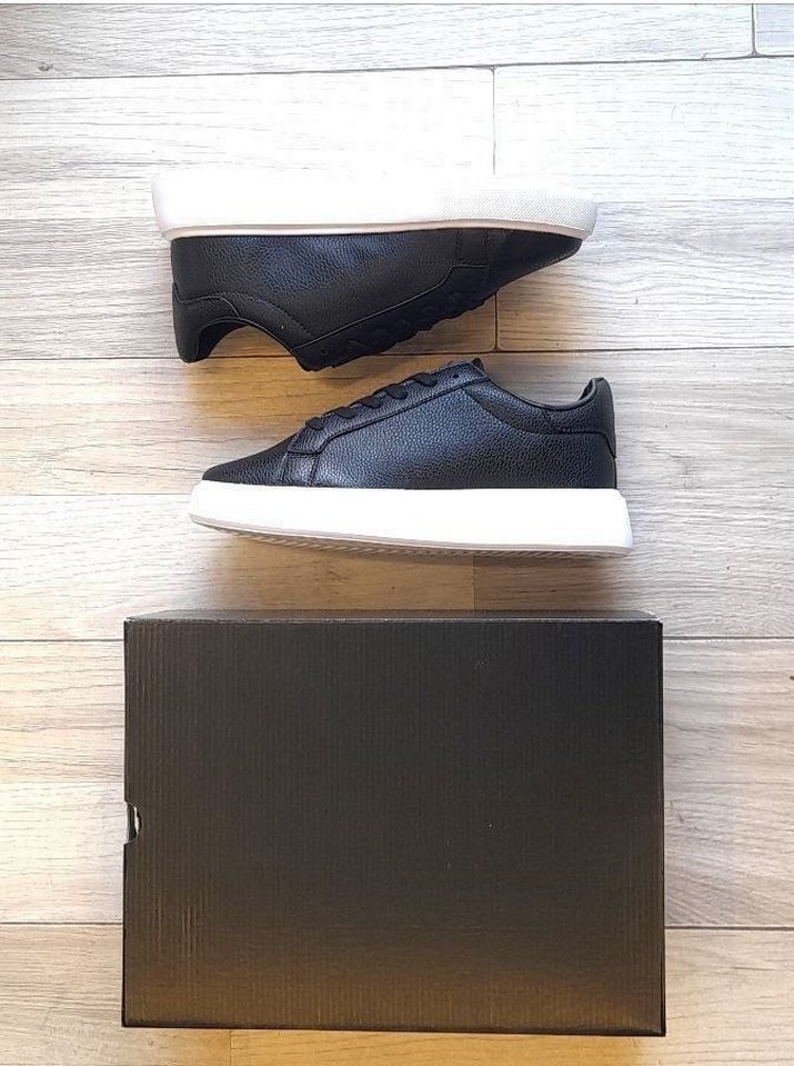 Siyah Bağcıklı Erkek Sneakers - Görsel 5