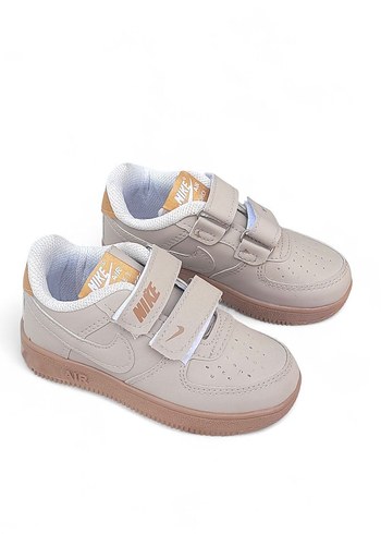 Bej Kız Çocuk Nike Spor Ayakkabı Velcro - Görsel 3