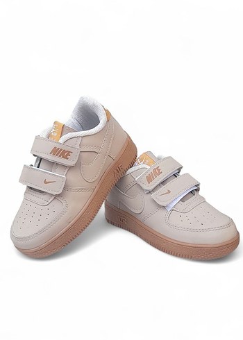 Bej Kız Çocuk Nike Spor Ayakkabı Velcro - Görsel 2