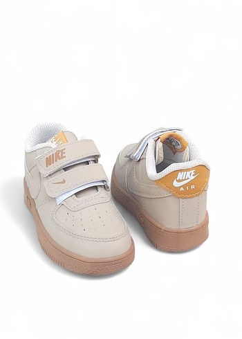 Bej Kız Çocuk Nike Spor Ayakkabı Velcro - Görsel 4