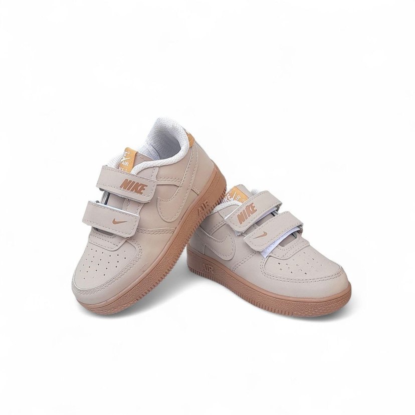 Bej Kız Çocuk Nike Spor Ayakkabı Velcro - Görsel 2