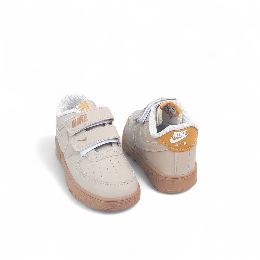 Bej Kız Çocuk Nike Spor Ayakkabı Velcro - Görsel 4