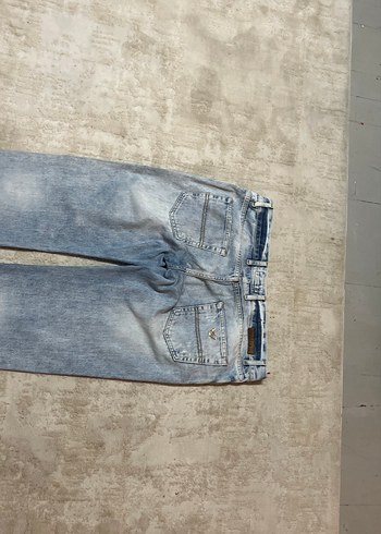 Erkek Gri Mavi Bol Kesim Midi Denim Pantolon 33-32 - Görsel 7