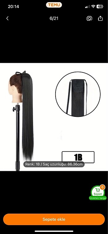 EKSTRA UZUN 83.6 CM AT KUYRUĞU