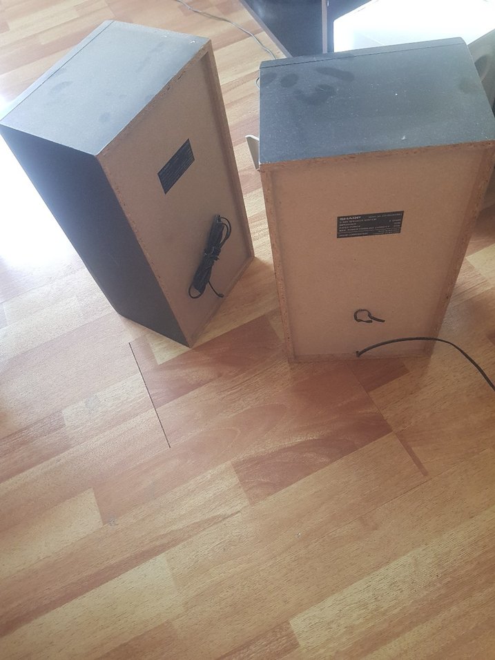 sharp cpr 500 bk temiz sorunsuzSiyah Müzik Sistemi Hoparlörleri - Görsel 4