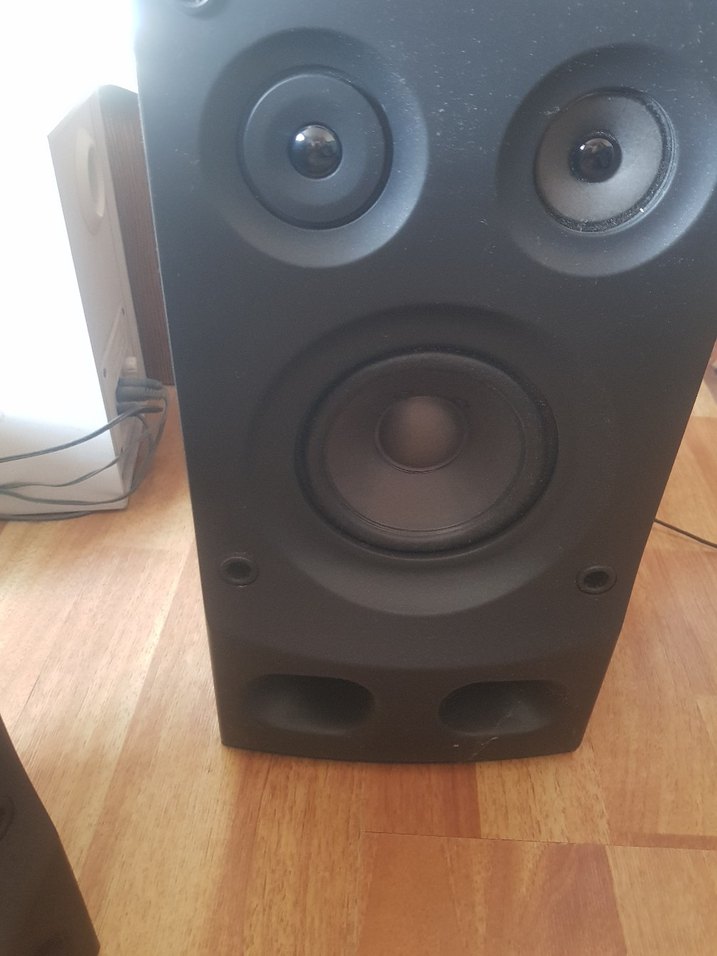 sharp cpr 500 bk temiz sorunsuzSiyah Müzik Sistemi Hoparlörleri - Görsel 2