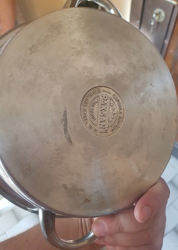 Parlak Gri Kapaklı Çelik Tencere - Görsel 7