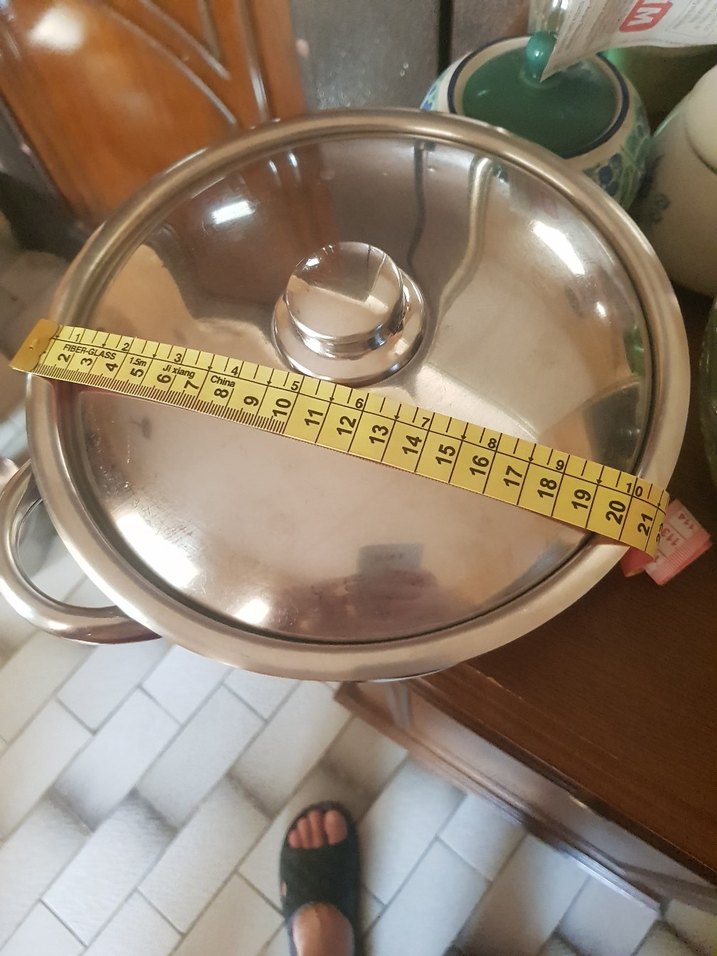 Parlak Gri Kapaklı Çelik Tencere - Görsel 2