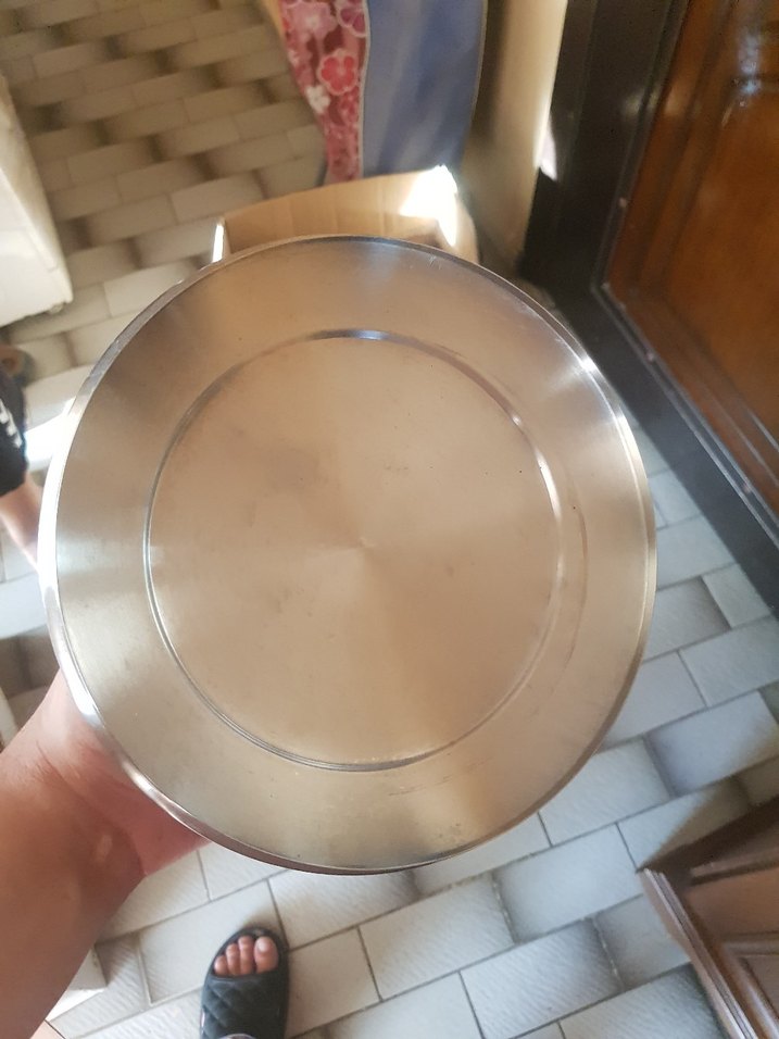 Parlak Gri Kapaklı Çelik Tencere - Görsel 4