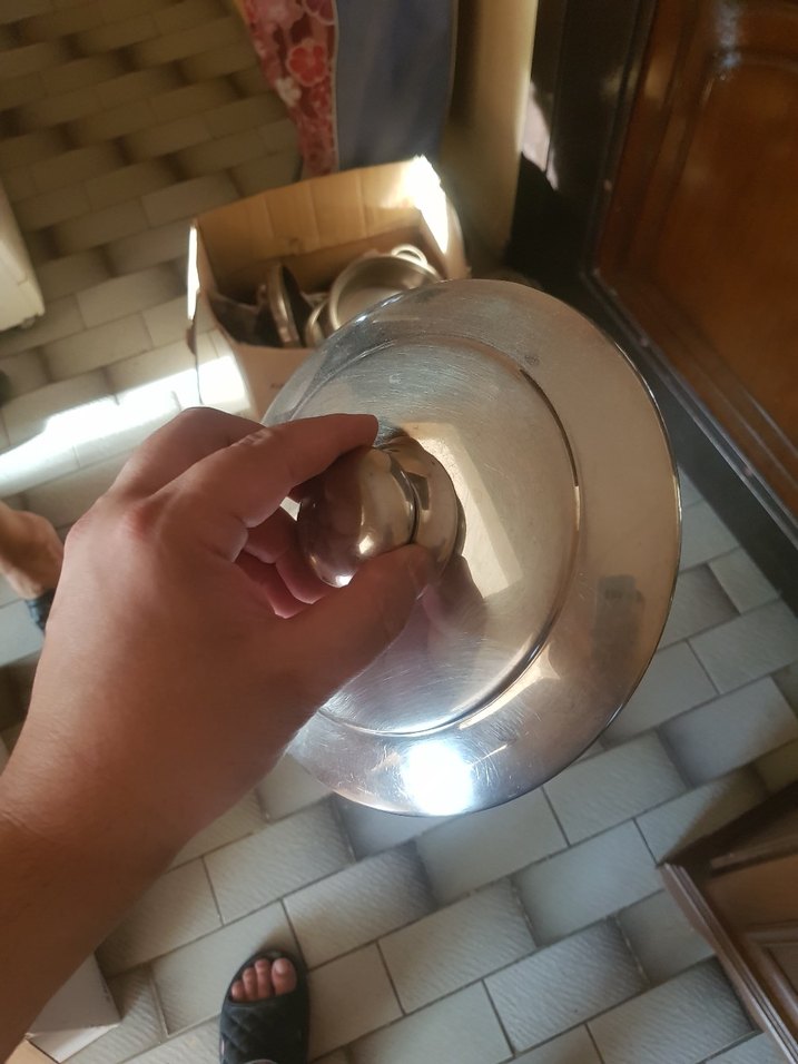 Parlak Gri Kapaklı Çelik Tencere - Görsel 5