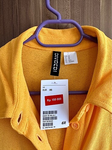 xs Beden turuncu Renk H&M turuncu elbise