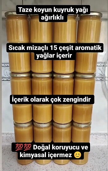 Kuyruk Yağı Kremi 2 Adet !İbn-i Sina Birebir Formülüdür! Her evd