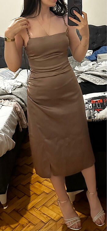 Zara Zara saten elbise