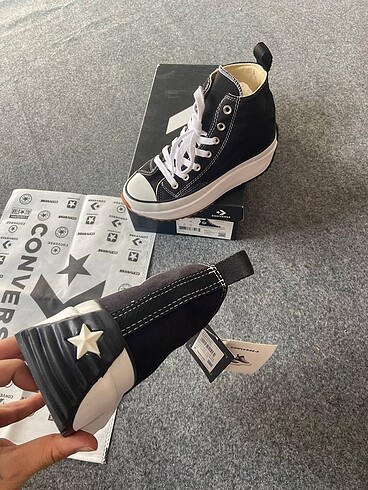 40 Beden siyah Renk Converse Runstar
