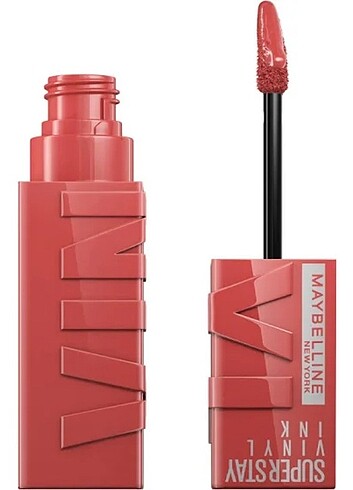 Maybelline New York Super Stay Vinyl Ink Likit Ruj - 15 Peachy