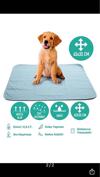 Köpek tuvalet alıştırma pedi- yıkanabilir
