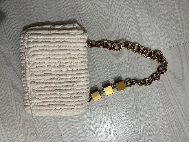 Zara örme çanta