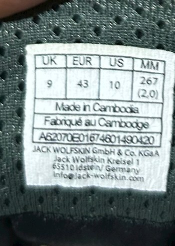 Jack wolfskin erkek outdoor spor ayakkabı - Görsel 8