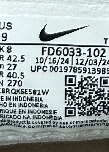 Nike Beyaz Erkek Koşu ve Antrenman Ayakkabısı - Görsel 8