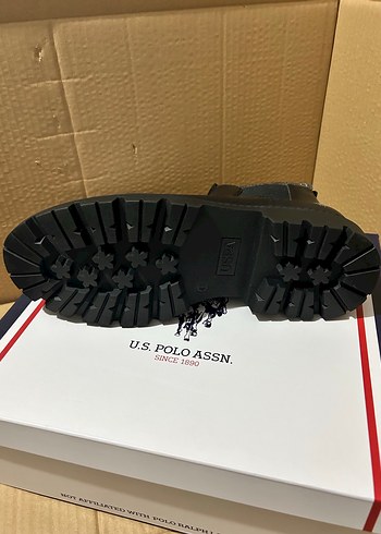 U.S. Polo Assn. Siyah erkek Dolgu Topuk Bot - Görsel 2