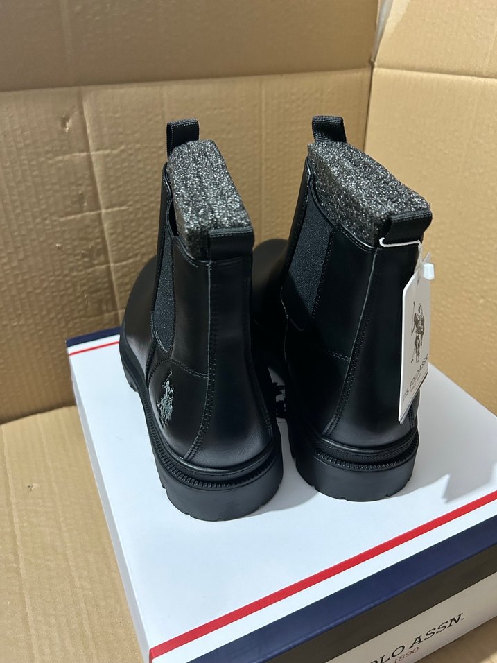 U.S. Polo Assn. Siyah erkek Dolgu Topuk Bot - Görsel 4