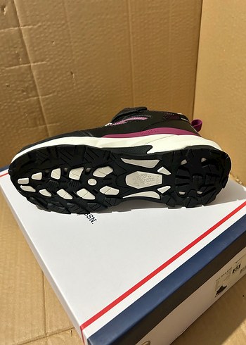 Mor Desenli Kız Çocuk Spor bot outdoor - Görsel 2