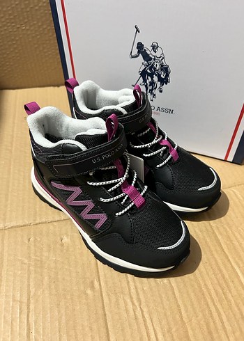 Mor Desenli Kız Çocuk Spor bot outdoor - Görsel 5