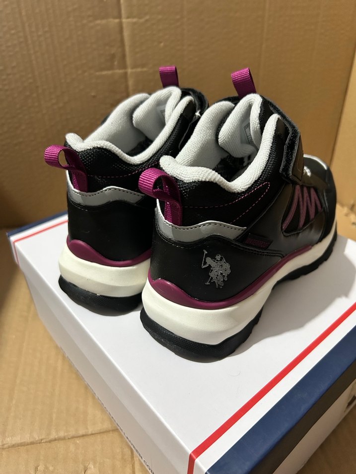 Mor Desenli Kız Çocuk Spor bot outdoor - Görsel 4