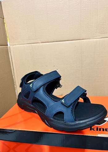 Erkek Lacivert Cırtcırtlı Spor Sandalet - Görsel 2