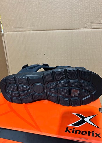 Kinetix Erkek Lacivert Cırtlı Sandalet - Görsel 3