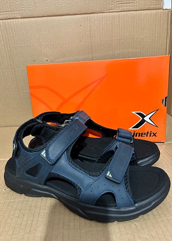 Mavi Erkek Spor Sandalet Velcro Kayışlı - Görsel 5