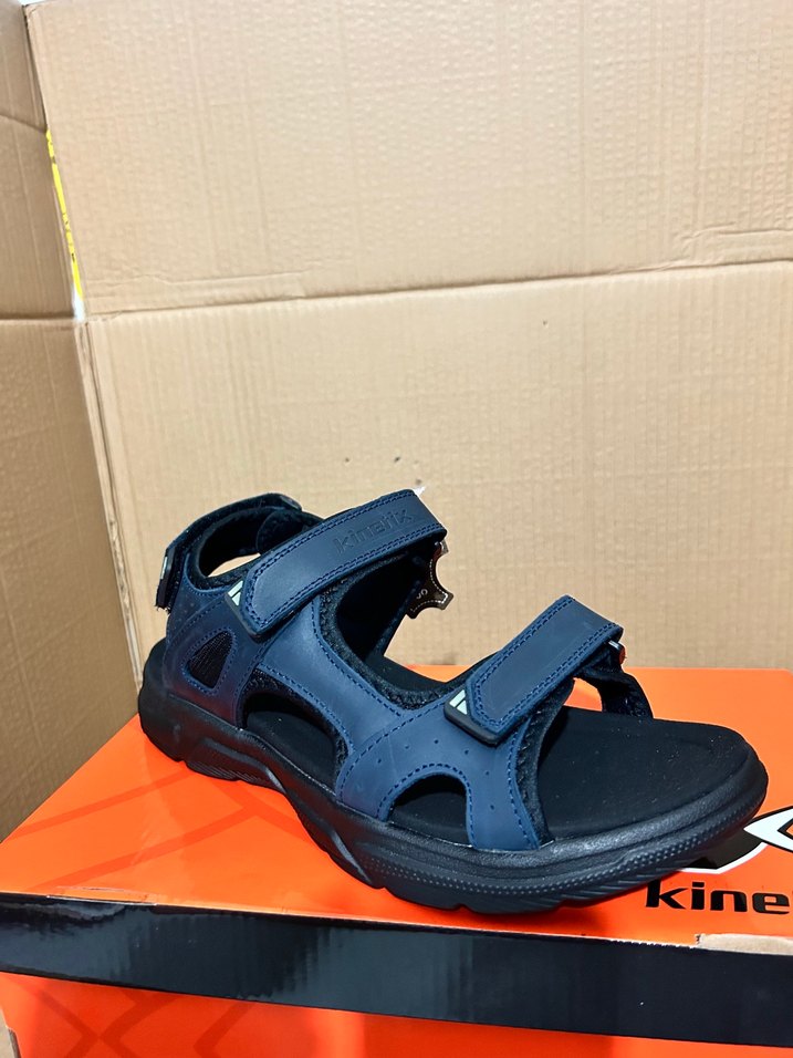 Mavi Erkek Spor Sandalet Velcro Kayışlı - Görsel 2