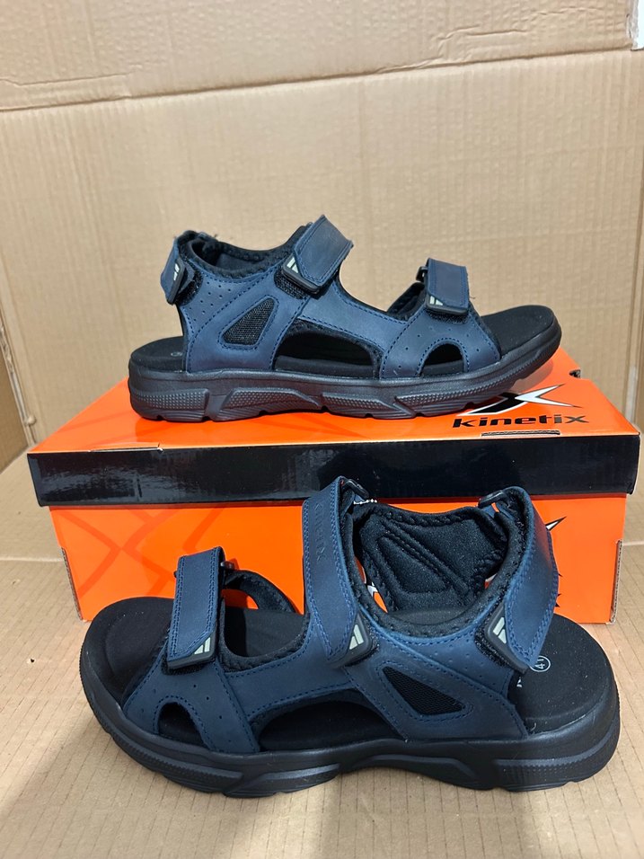 Erkek Siyah Velcro Spor Sandalet - Görsel 4