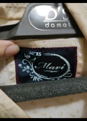 Bej Kadın Midi Boy Rahat Kesim Ceket - Görsel 3