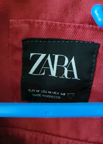 Kırmızı Erkek Denim Ceket - Görsel 3