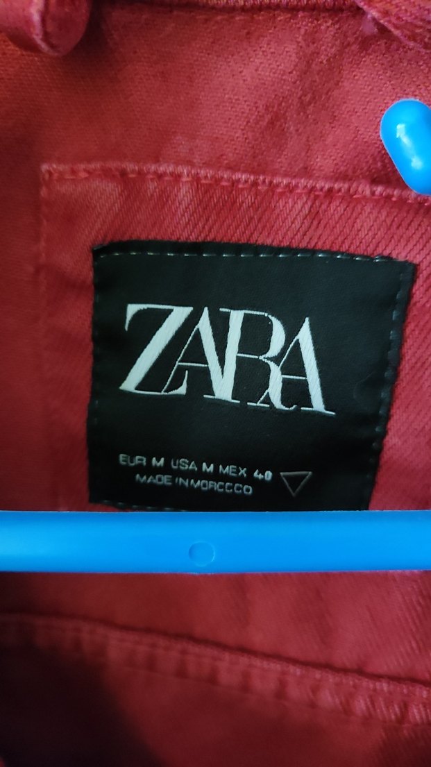 Kırmızı Erkek Denim Ceket - Görsel 3